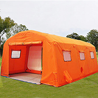 Orange inflatable hospital tents inflatable shelters Medical tent